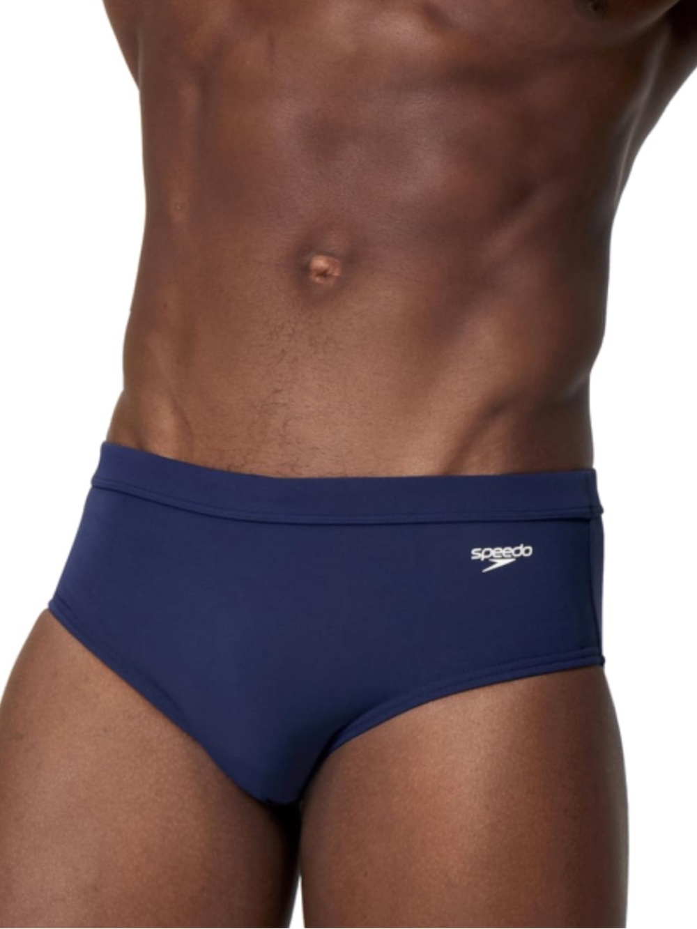 SPEEDO Men's The Speedo Solid 5" Brief Navy, #8A000150005, size 34, NWT
